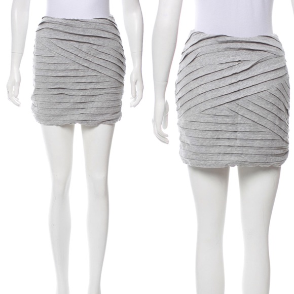 Torn by Ronny komo gray layered mini skirt - Picture 4 of 6